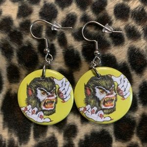 Werewolf Wolfman Earrings